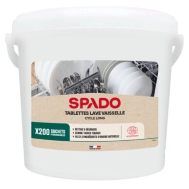 tablettes lave vaisselle menager ecocert spado cycle long