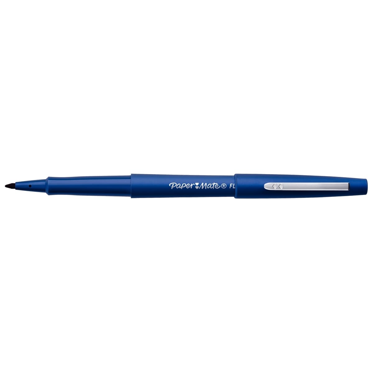 stylo feutre bleu papermate mine apparente