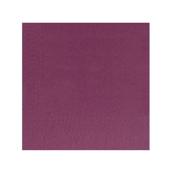 serviette ouate aubergine 39 39 cm