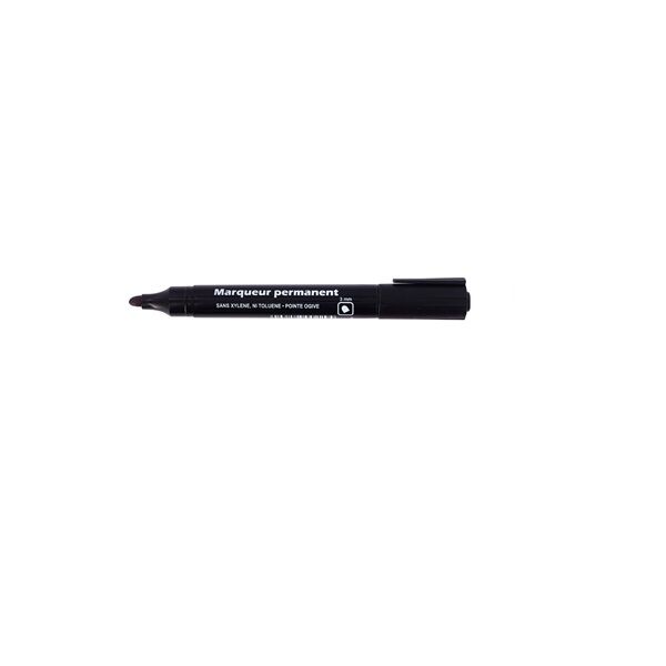 marqueur permanent noir ogive 3 mm