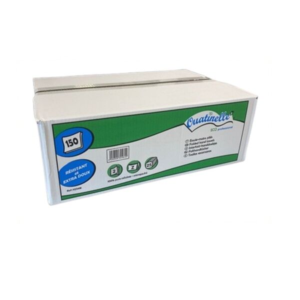 carton d essuie mains ouatinelle plie z blanc