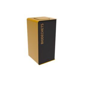 poubelle bio dechets rossignol 10 litres grise