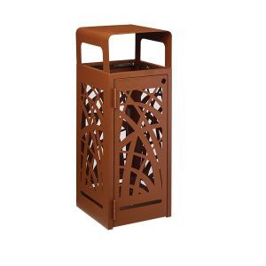 poubelle exterieur cybel corten 110 litres
