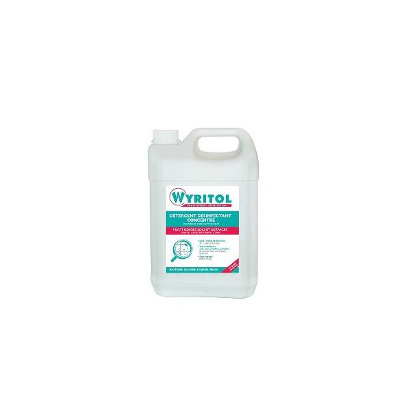 wyritol detergent desinfectant concentre en bidon 5 litres