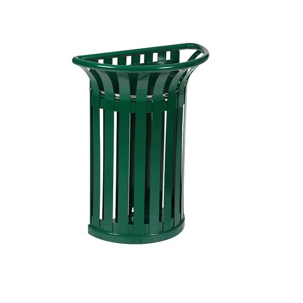 poubelle exterieure murale vert tulipe 35 litres